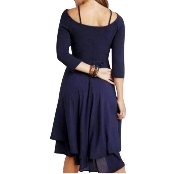 Anthropologie Maeve Orsay knit Cold Shoulder Dress Size XS New - Picture 2 of 8